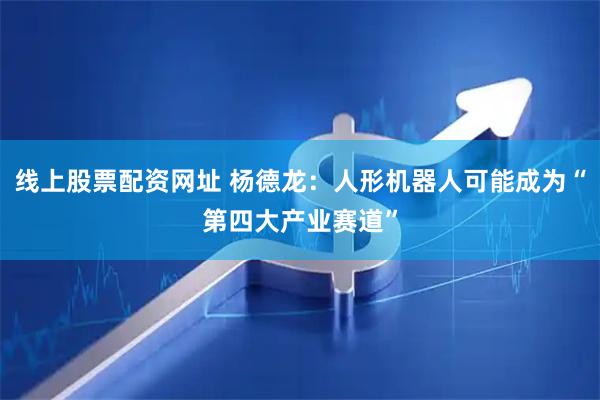 线上股票配资网址 杨德龙：人形机器人可能成为“第四大产业赛道”